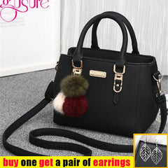 Women Top-handle Bags High PU Leather Shoulder Bag Female Crossbody Bags