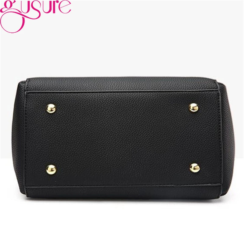 Women Top-handle Bags High PU Leather Shoulder Bag Female Crossbody Bags