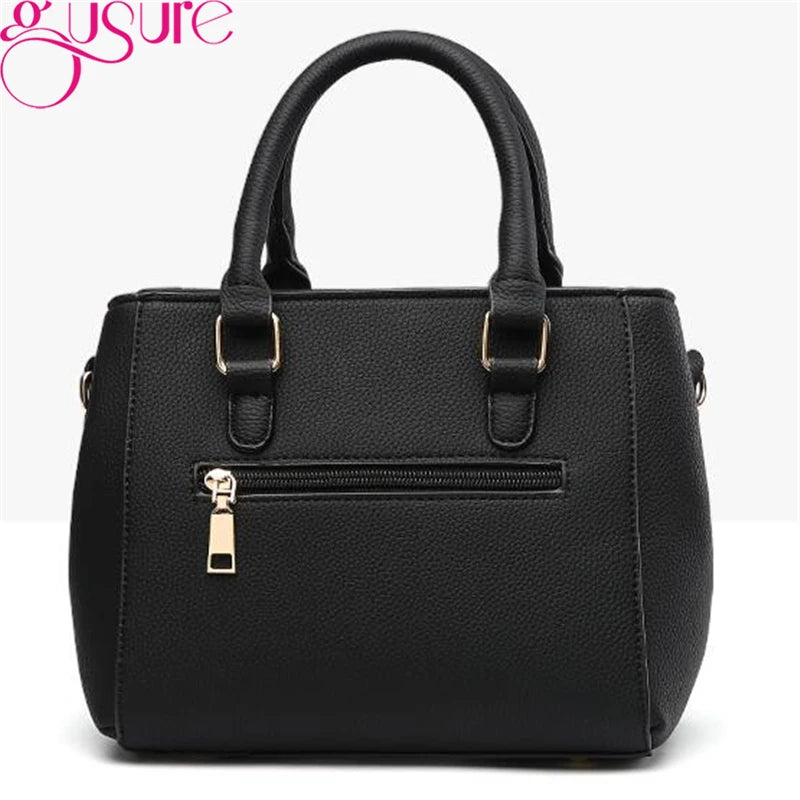 Women Top-handle Bags High PU Leather Shoulder Bag Female Crossbody Bags