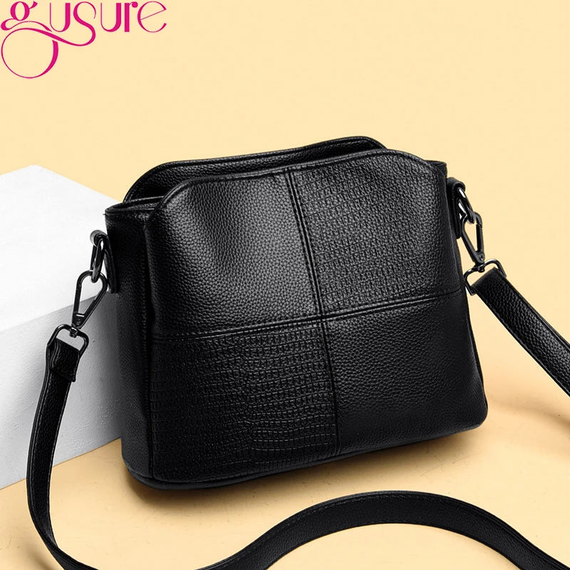Vintage Bucket Crossbody Bag Small Purse Handbag Ladies Shoulder Mes