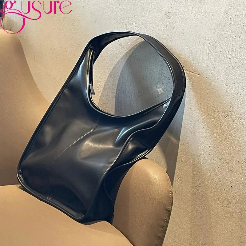 Retro Women Shoulder Bag Pu Leather Underarm Hobo Bags For Women
