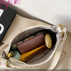 Small PU Leather Shoulder Bag for Women, Casual Vintage Underarm Handbag