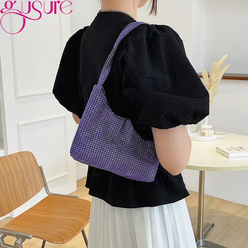 Women's Rhinestone Underarm Shoulder Bag