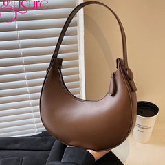 Underarm Shoulder Bag Shipper Tote Bags for Women PU Leather Hobo Bag