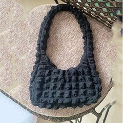 Quilted Underarm Shoulder Bag for Women Small Handbag Purse