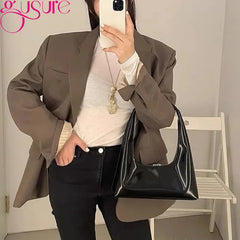 Underarm Shoulder Bag Travel Tote Bags for Women PU Leather Hobo Bag