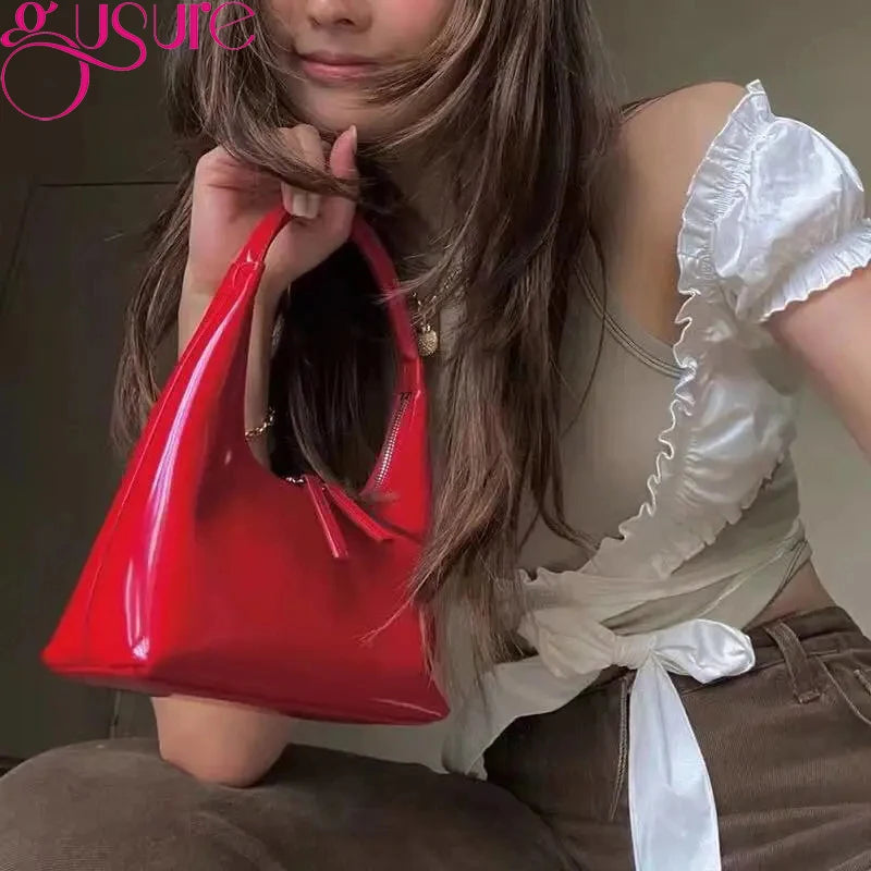 Underarm Shoulder Bag Travel Tote Bags for Women PU Leather Hobo Bag