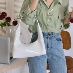 Underarm Shoulder Bag Travel Tote Bags for Women PU Leather Hobo Bag