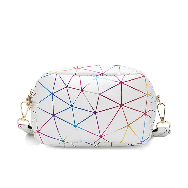 Women Laser Shoulder Crossbody Bag Holographic Jelly Small Handbag Totes Female
