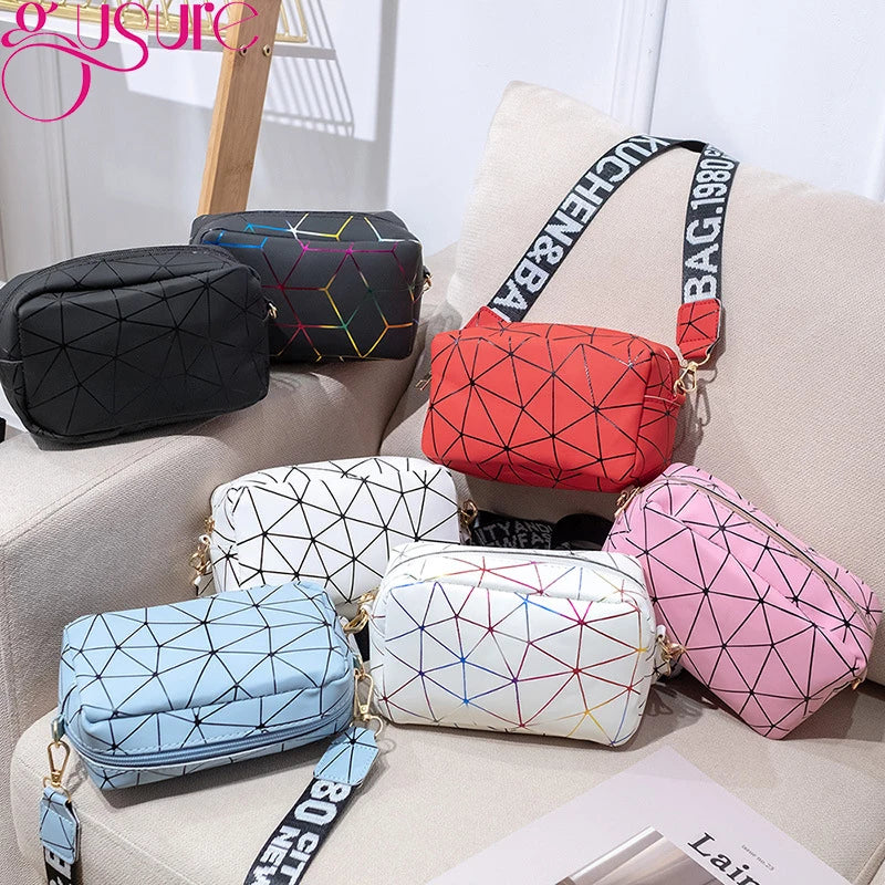 Women Laser Shoulder Crossbody Bag Holographic Jelly Small Handbag Totes Female
