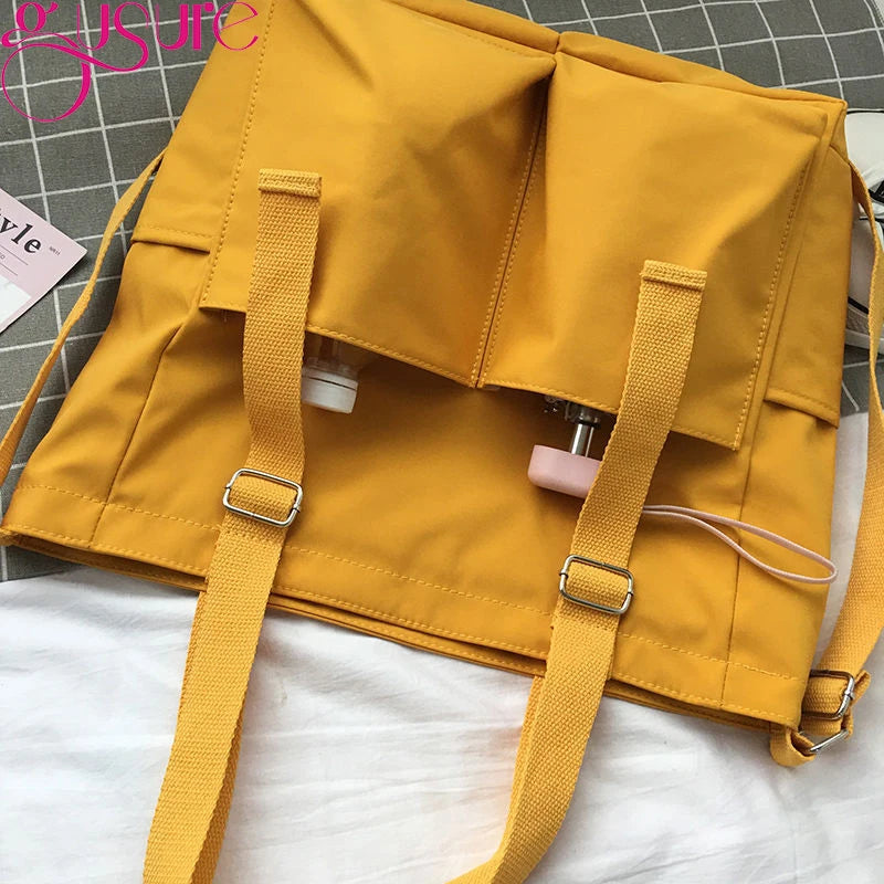 Waterproof Oxford Large Capacity Girl Shoulder Bucket Bag Female Crossbody Bags