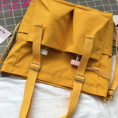 Waterproof Oxford Large Capacity Girl Shoulder Bucket Bag Female Crossbody Bags