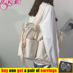 Waterproof Oxford Large Capacity Girl Shoulder Bucket Bag Female Crossbody Bags