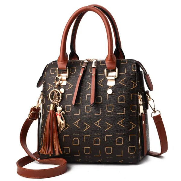 Vintage Tassel Tote Handbag Women Messenger Bag Purse Wallet Leather
