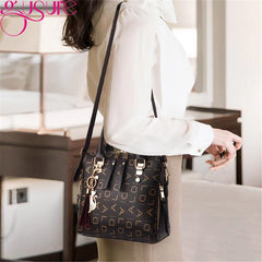 Vintage Tassel Tote Handbag Women Messenger Bag Purse Wallet Leather