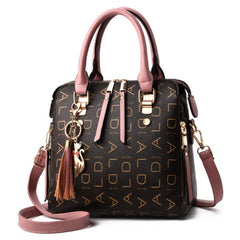 Vintage Tassel Tote Handbag Women Messenger Bag Purse Wallet Leather