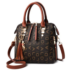 Vintage Tassel Tote Handbag Women Messenger Bag Purse Wallet Leather