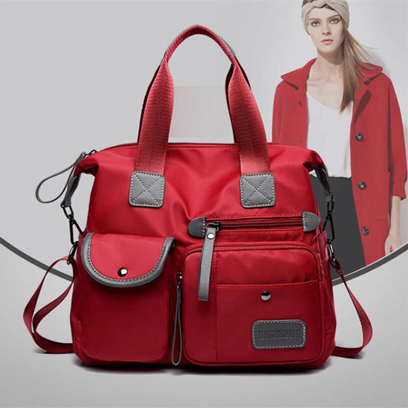 Women's Multi-pockets Shoulder Bag Travel Handbag