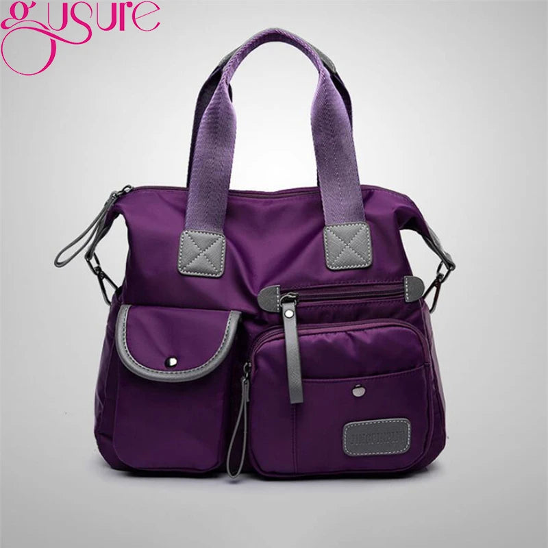 Women's Multi-pockets Shoulder Bag Travel Handbag
