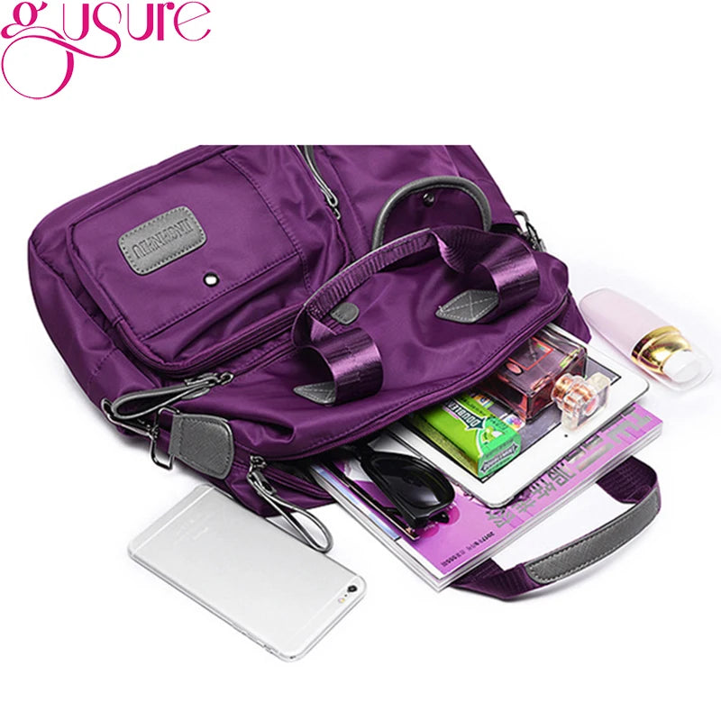 Women's Multi-pockets Shoulder Bag Travel Handbag