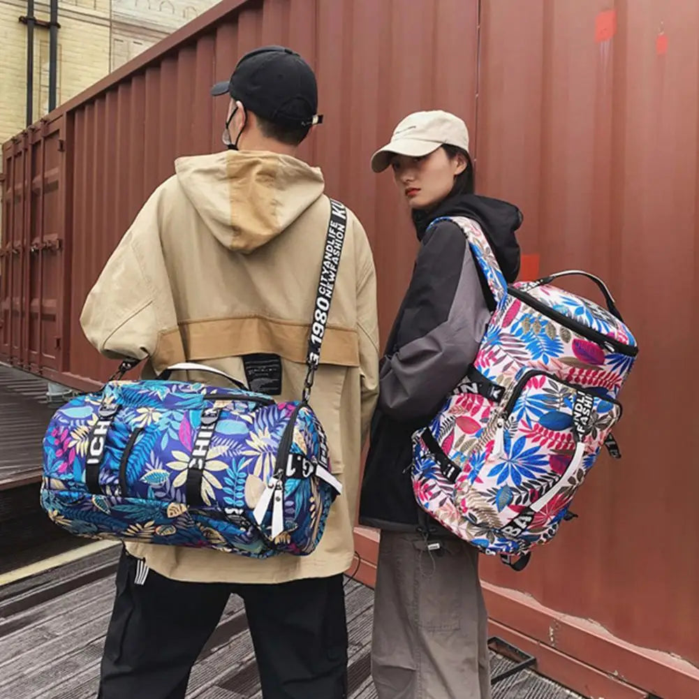 Canvas Gym Duffle Bag Sports Laptop Backpack