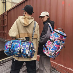 Canvas Gym Duffle Bag Sports Laptop Backpack