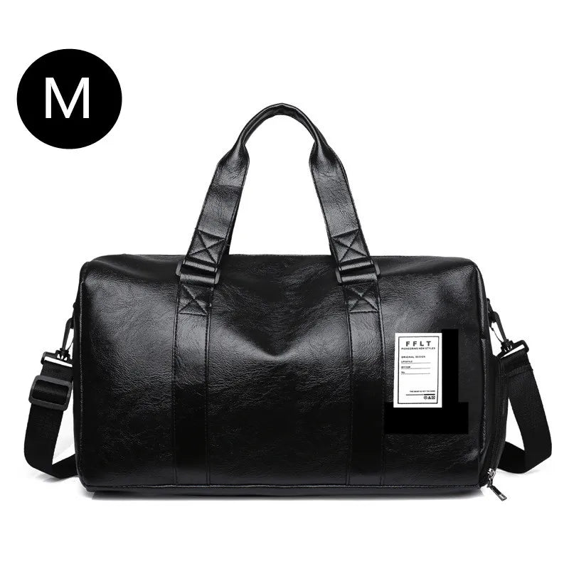 Leather Gym Bag Dry Wet Bags Men Training Yoga Travel Shoulder Sac De Sport