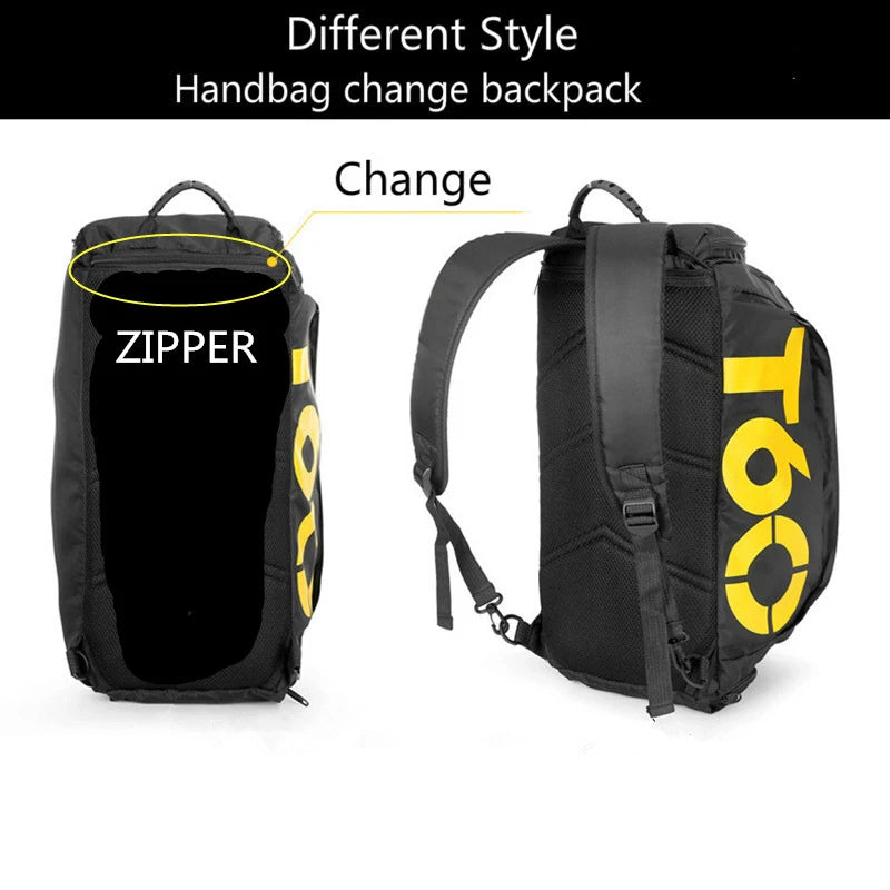 Waterproof Gym Bag Fitness Sport Bag Outdoor Portable Yoga Travel Backpack