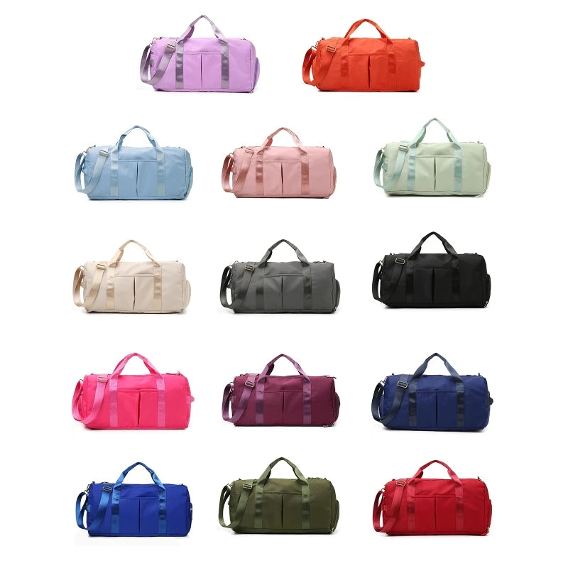 Gym Duffel Bag with Shoe Compartment Multicolor