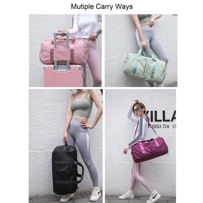 Gym Duffel Bag with Shoe Compartment Multicolor