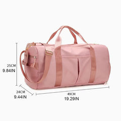 Gym Duffel Bag with Shoe Compartment Multicolor