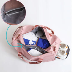 Gym Duffel Bag with Shoe Compartment Multicolor