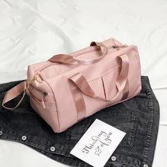 Women's Gym Bag with Shoe Compartment & Wet Pocket