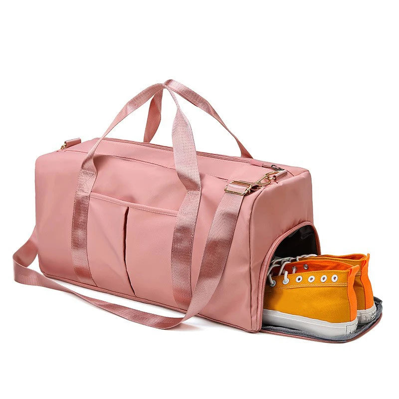 Women's Gym Bag with Shoe Compartment & Wet Pocket