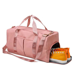 Women's Gym Bag with Shoe Compartment & Wet Pocket
