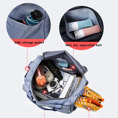 Sports Gym Bag Women Men Fitness Dry Wet Seperation Shoulder Bag