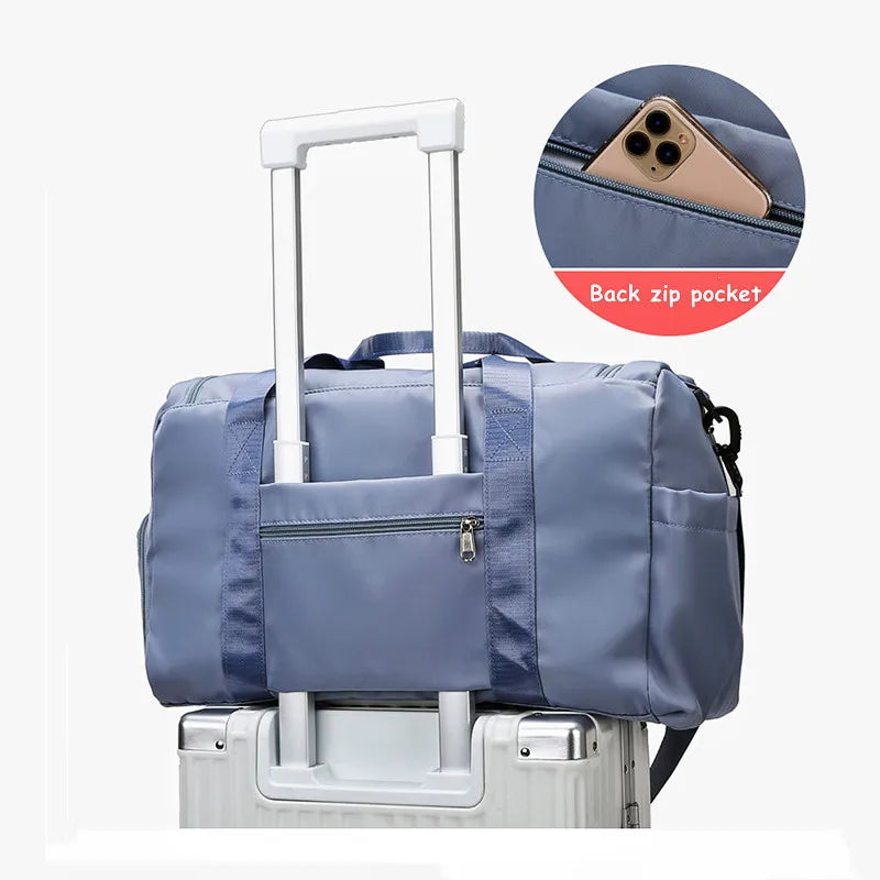 Sports Gym Bag Women Men Fitness Dry Wet Seperation Shoulder Bag