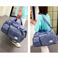 Sports Gym Bag Women Men Fitness Dry Wet Seperation Shoulder Bag