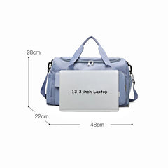 Sports Gym Bag Women Men Fitness Dry Wet Seperation Shoulder Bag