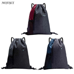 Oxford Cloth Gym Sack Drawstring Bag with Earphones Hole