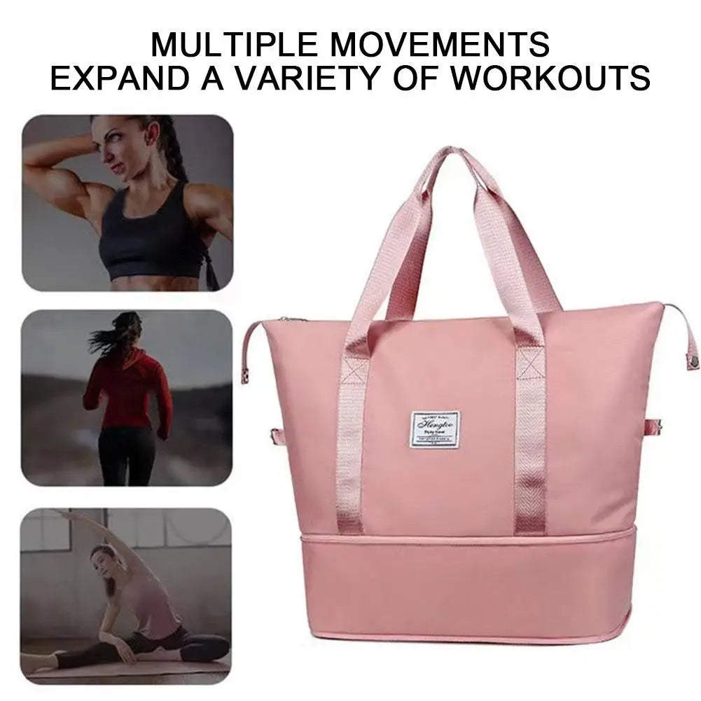 Large Gym Yoga Storage Shoulder Bag Waterproof Luggage Tote Handbag