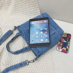 HAPPIEST Denim Women Casual Small Handbag Cowboy Fabric Female Shoulde