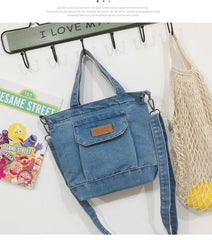 HAPPIEST Denim Women Casual Small Handbag Cowboy Fabric Female Shoulde