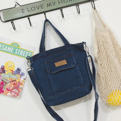 HAPPIEST Denim Women Casual Small Handbag Cowboy Fabric Female Shoulde