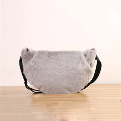 Women Fur Waist Bag Fanny Pack Winter Hip Bum Bags Female Large Capacity Suede