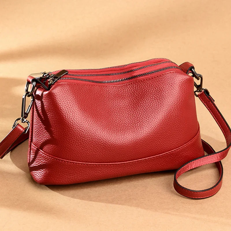 Soft Cowhide Women Handbag Shoulder Tote Bag