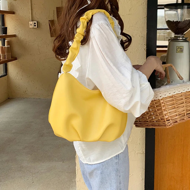 Hobos Bag Women Handbag High Cloud Clutch Purses Female Shoulder Bag