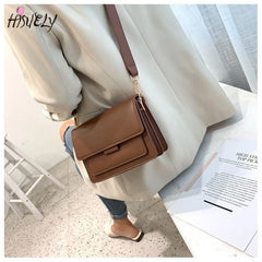 Small Brown Shoulder Bag for Women Girls Casual Crossbody Bag