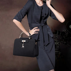 Women Leather Handbag Large Capacity Shoulder Bags Casual Tote Top-handle