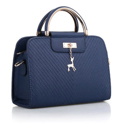 Women Leather Handbag Large Capacity Shoulder Bags Casual Tote Top-handle